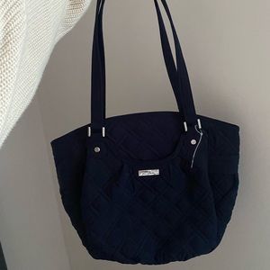 vera bradley quilted tote bag